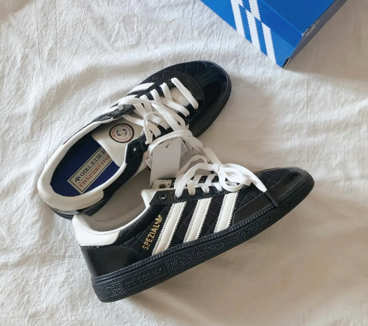 Giày Adidas Handball Spezial ‘Black White’ JP5669 - Ảnh 5