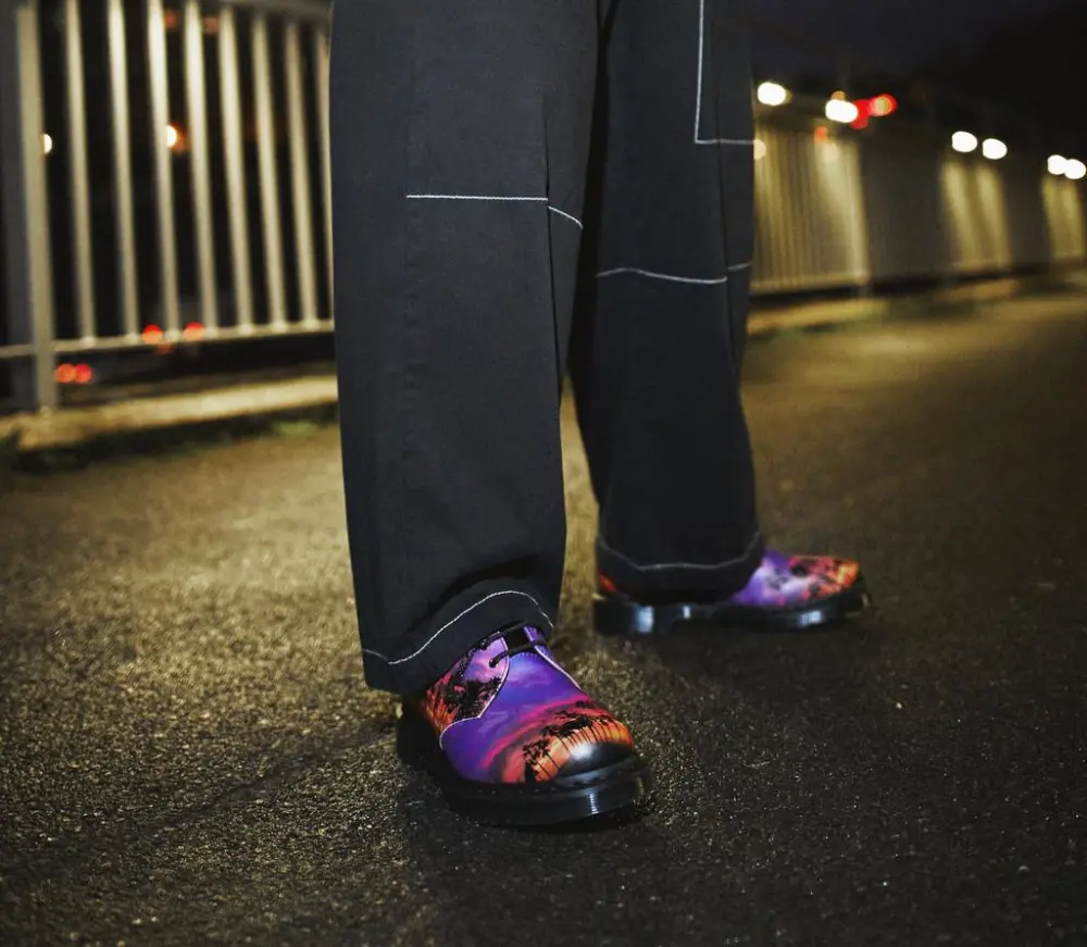 Alternative view of Giày Dr. Martens 1461 3-Eye ‘Purple Red’ 27257001