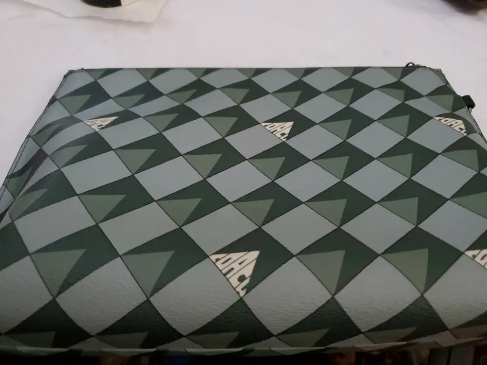 Túi Coach Carryall Pouch With Check Geo ‘Green’ 2747-QBTE - Ảnh 4