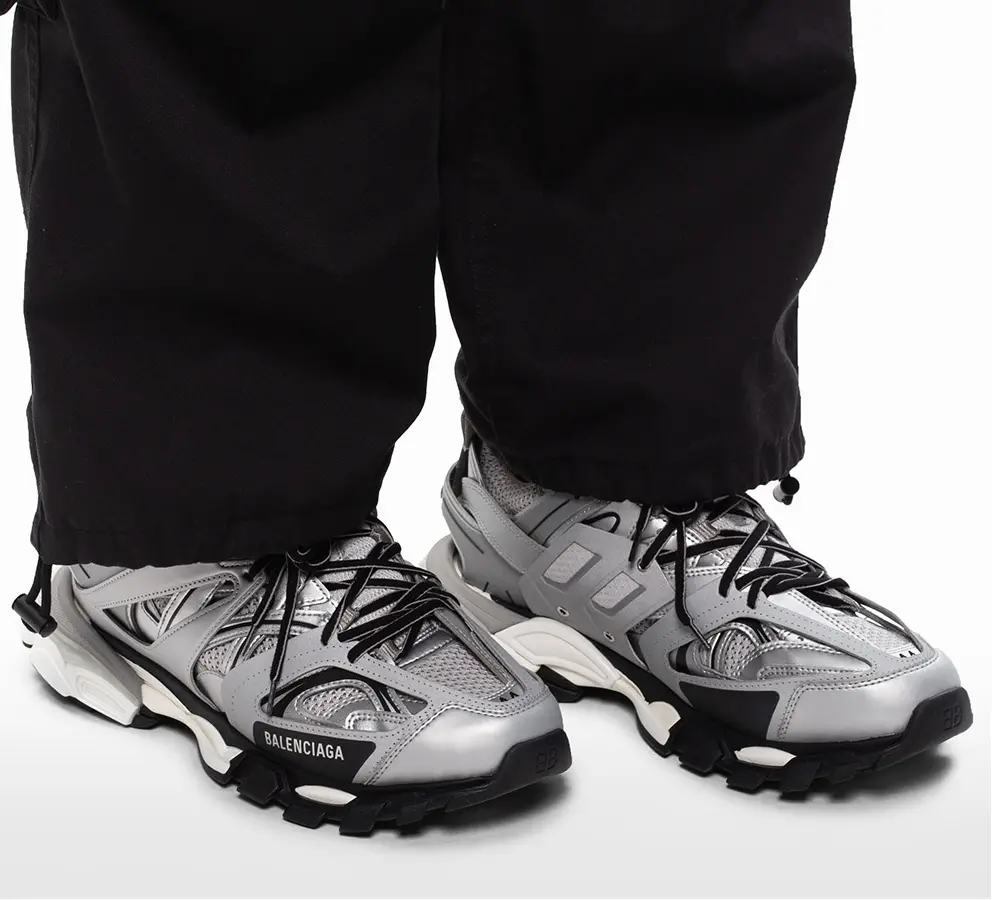Giày Balenciaga Track Trainer 'Metallic Silver' 542023-W2CD1-8100 - Ảnh 7