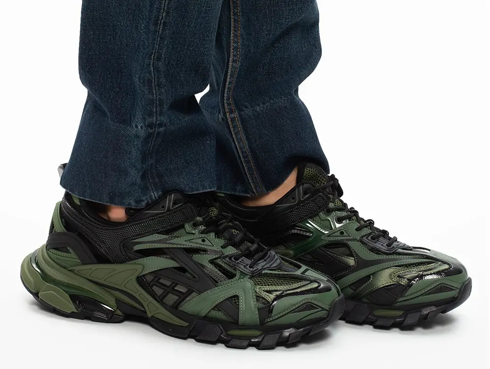 Alternative view of Giày Balenciaga Track.2 Trainer 'Khaki Black' 568614-W3AE1-2311