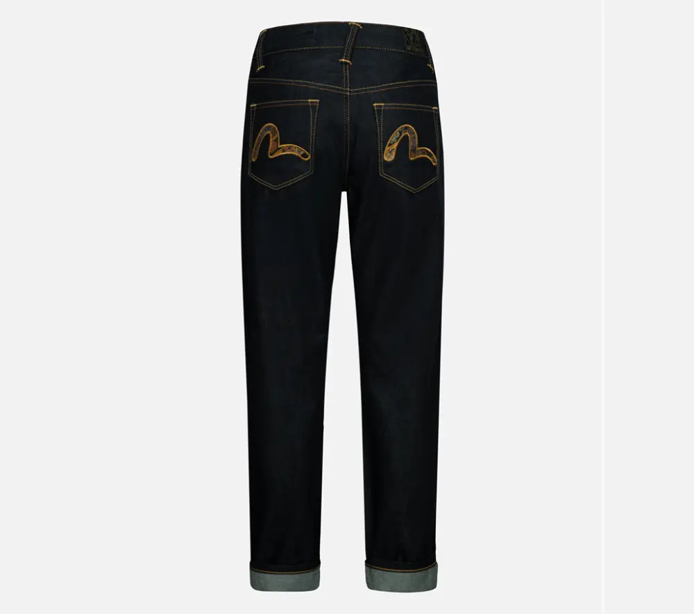 Alternative view of Quần Evisu Brocade Appliqué Seagull Relax Fit 2EAHTW4JE4013RXDN