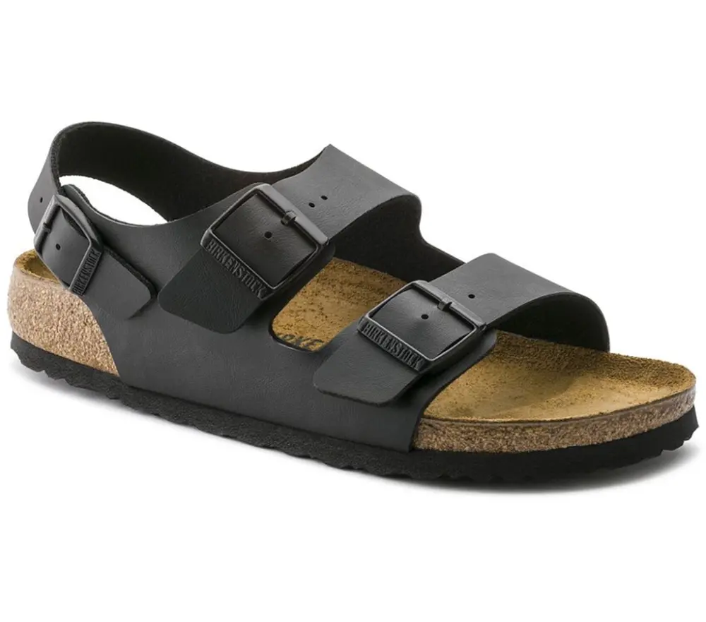 Dép Birkenstock Milano Birko Flor 'Black' 0034791 - Ảnh 4