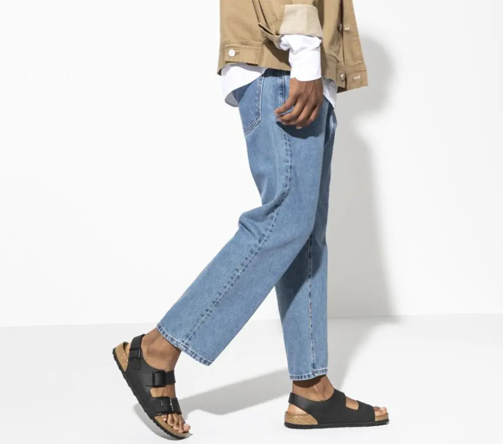 Dép Birkenstock Milano Birko Flor 'Black' 0034791 - Ảnh 3