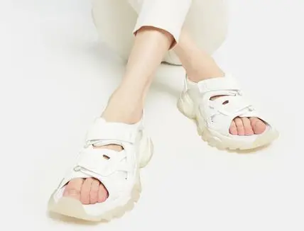 Alternative view of Dép Balenciaga Track Sandal ‘Triple White’ 617542 W2CC1 9000