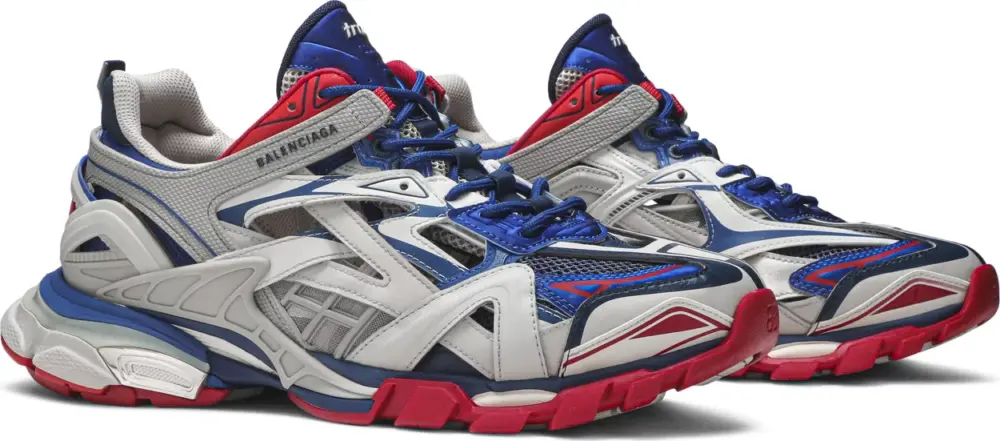 Alternative view of Giày Balenciaga Track 2 ‘Beige Blue Red’ 568614-W2GN2-8570