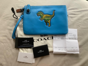 Alternative view of Túi Coach T-Rex Wrislet ‘Blue’ 55038-BPAZU