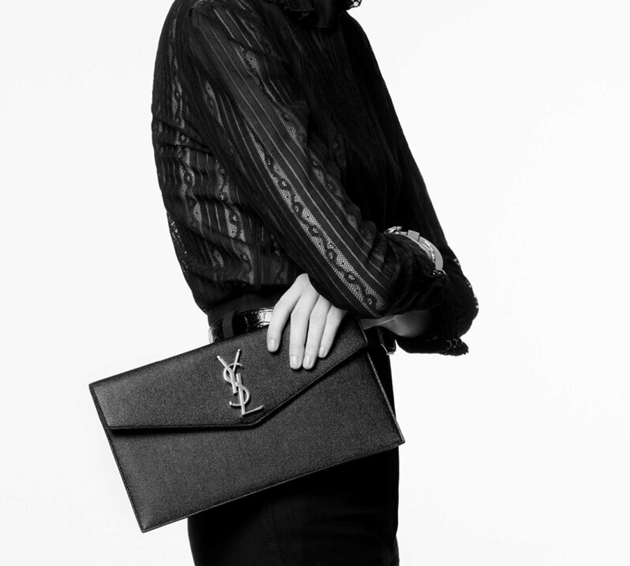 Túi Ví Nữ Saint Laurent Uptown ‘Black’ 5657391GF0J1000 - Ảnh 3