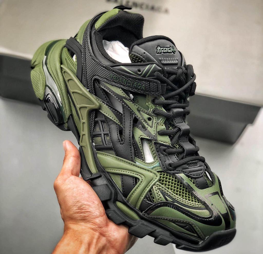 Giày Balenciaga Track.2 Trainer 'Khaki Black' 568614-W3AE1-2311 - Ảnh 3