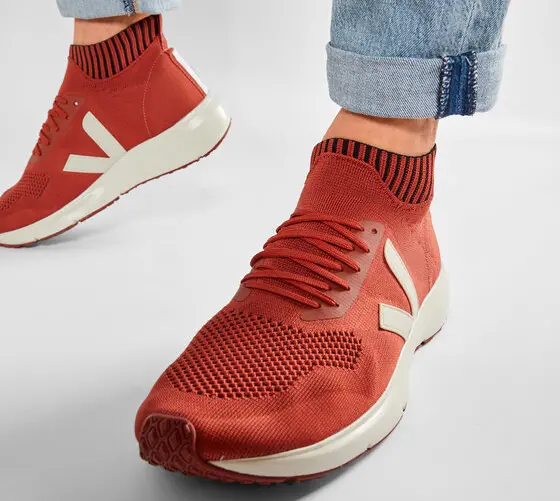 Giày Veja x Rick Owens Sock Runner 'Orange' VW20F3801 - Ảnh 3
