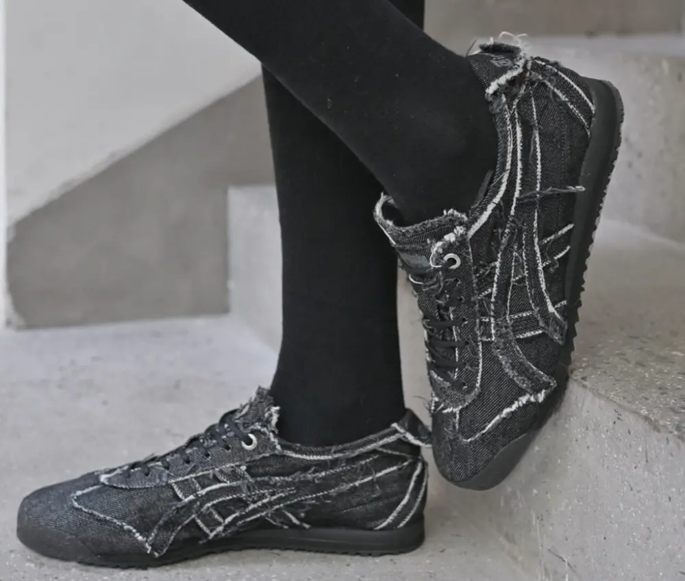 Giày Onitsuka Tiger Mexico 66 SD Denim ‘Black’ 1183C310-001 - Ảnh 4
