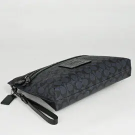 Túi Coach Signature Canvas Academy Pouch ‘Midnight’ 69473-MID - Ảnh 4