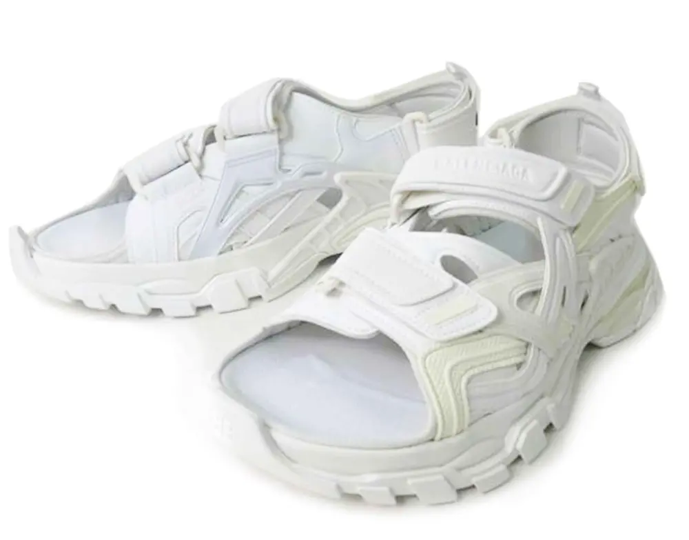 Dép Balenciaga Track Sandal ‘Triple White’ 617542 W2CC1 9000 - Ảnh 5