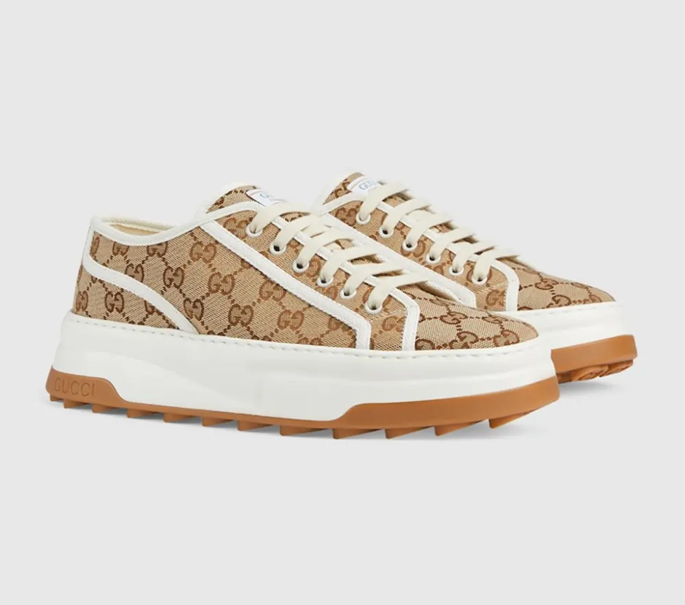 Giày Gucci GG Sneaker 'Interlocking G - Beige' 745997-20Q20-9745 - Ảnh 4