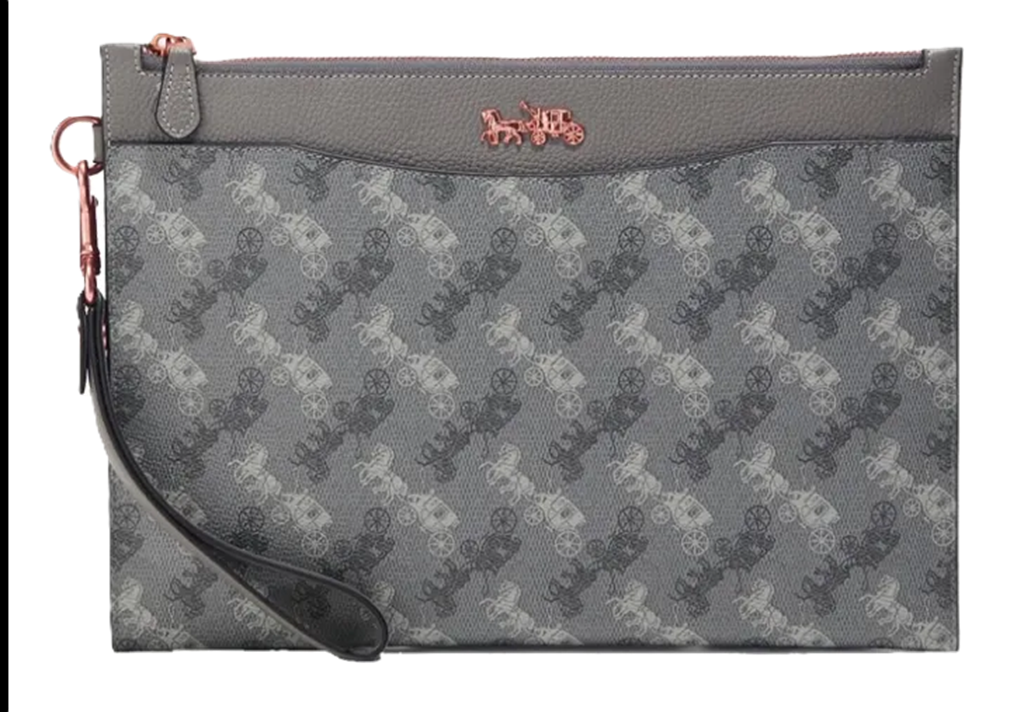 Túi Coach Hitch Pouch With Horse And Carriage Print ‘Grey’ 4903-GRY