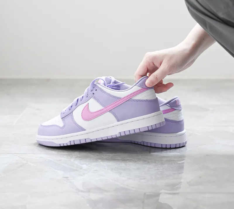 Giày Nike Dunk Low GS ‘Lilac Bloom Pink’ HQ1185-161 - Ảnh 8
