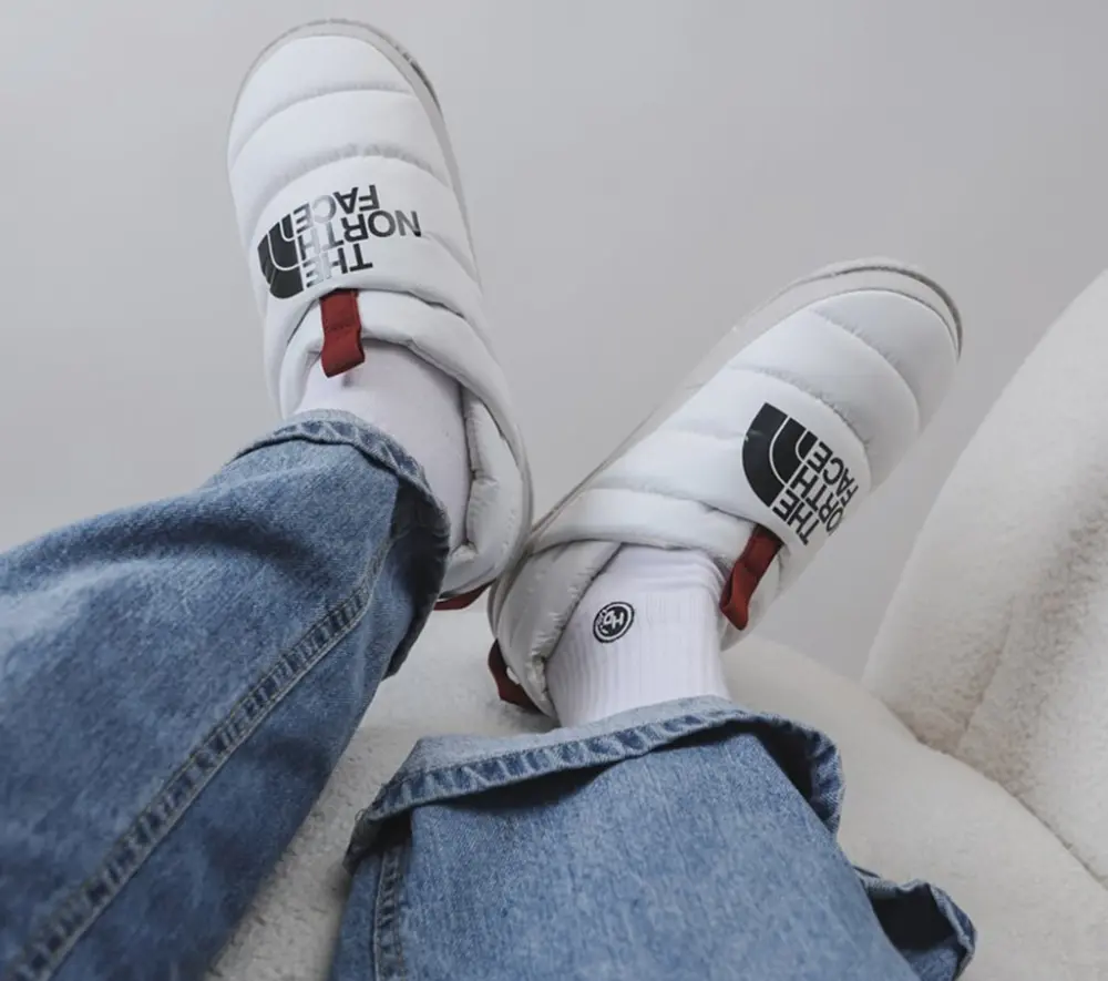 Alternative view of Giày The North Face Nuptse Mules 'Tnf White Grey' NF0A5G2B-Q4C