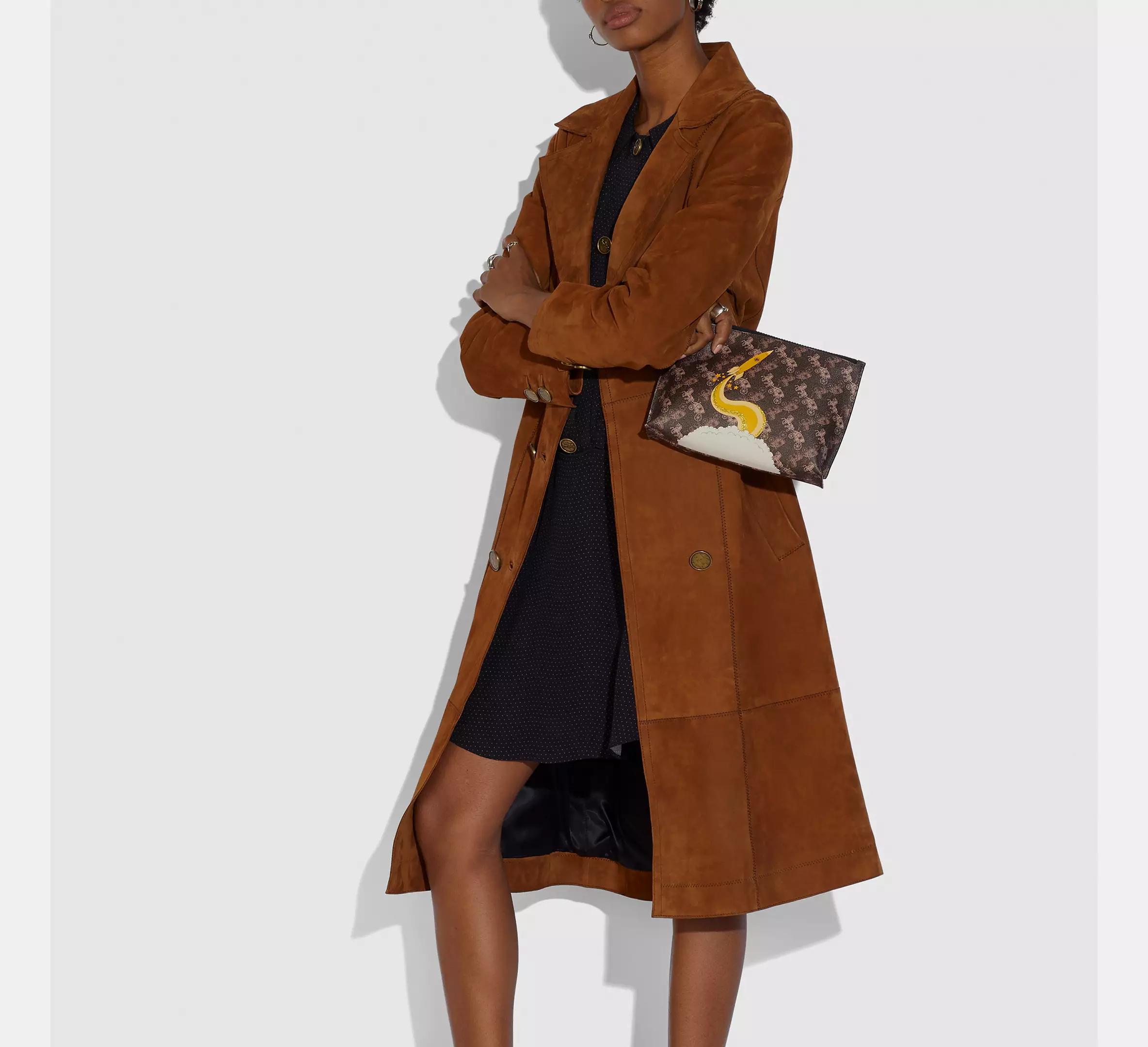 Túi Coach Charlie Pouch ‘Carriage And Rocket’ 86105-V5AA8 - Ảnh 2