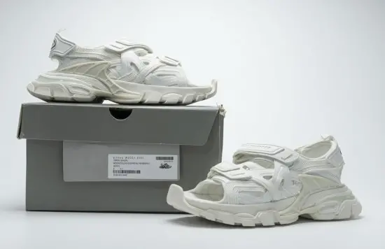 Dép Balenciaga Track Sandal ‘Triple White’ 617542 W2CC1 9000 - Ảnh 4