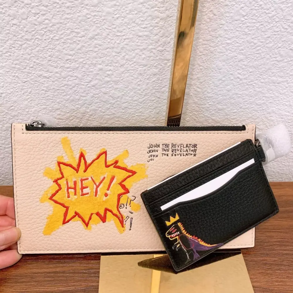 Ví Coach X Jean Michel Pouch ‘Hey’ C5602-QBT1F - Ảnh 3