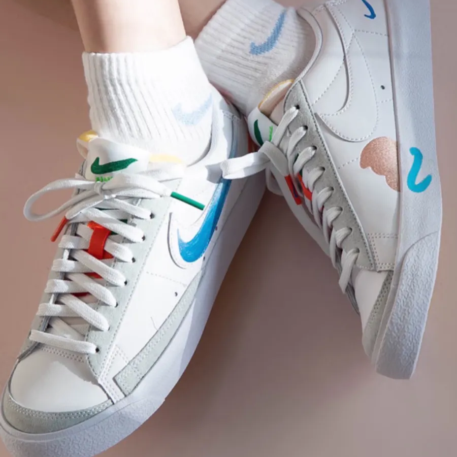 Giày Nike Blazer Low ’77 x Mayumi Yamase ‘Earth’ DM0882-100 - Ảnh 2