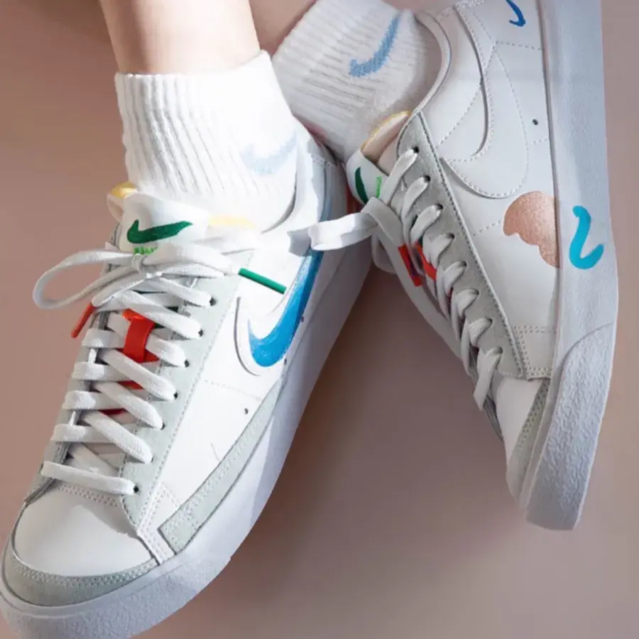 Alternative view of Giày Nike Blazer Low ’77 x Mayumi Yamase ‘Earth’ DM0882-100