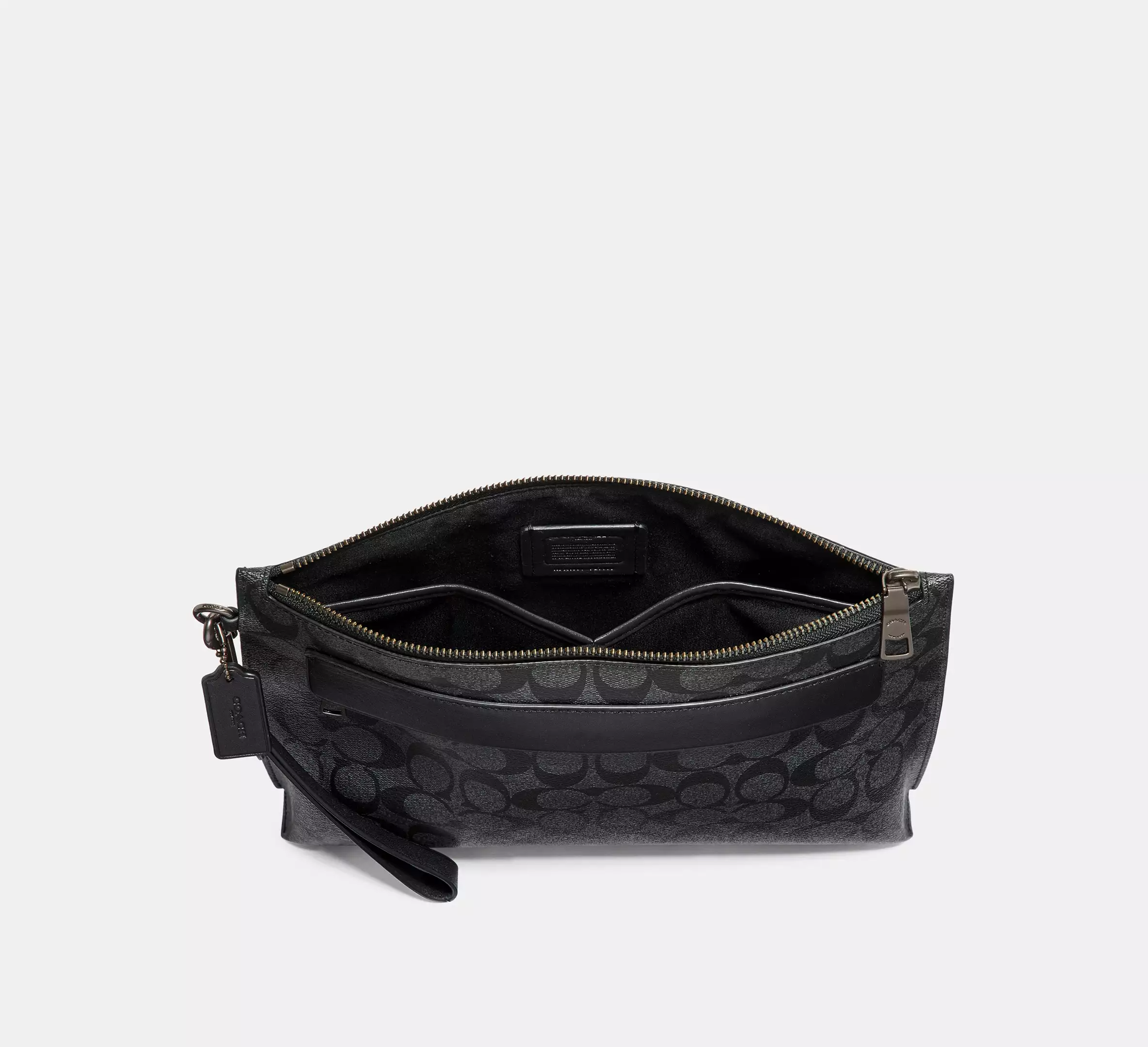 Túi Coach Carryall Pouch In Signature Canvas ‘Charcoal’ F29508-CQBK - Ảnh 5