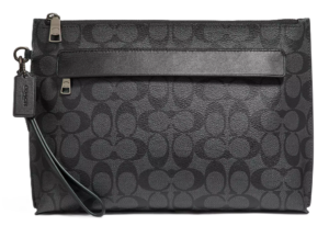 Túi Coach Carryall Pouch In Signature Canvas ‘Charcoal’ F29508-CQBK