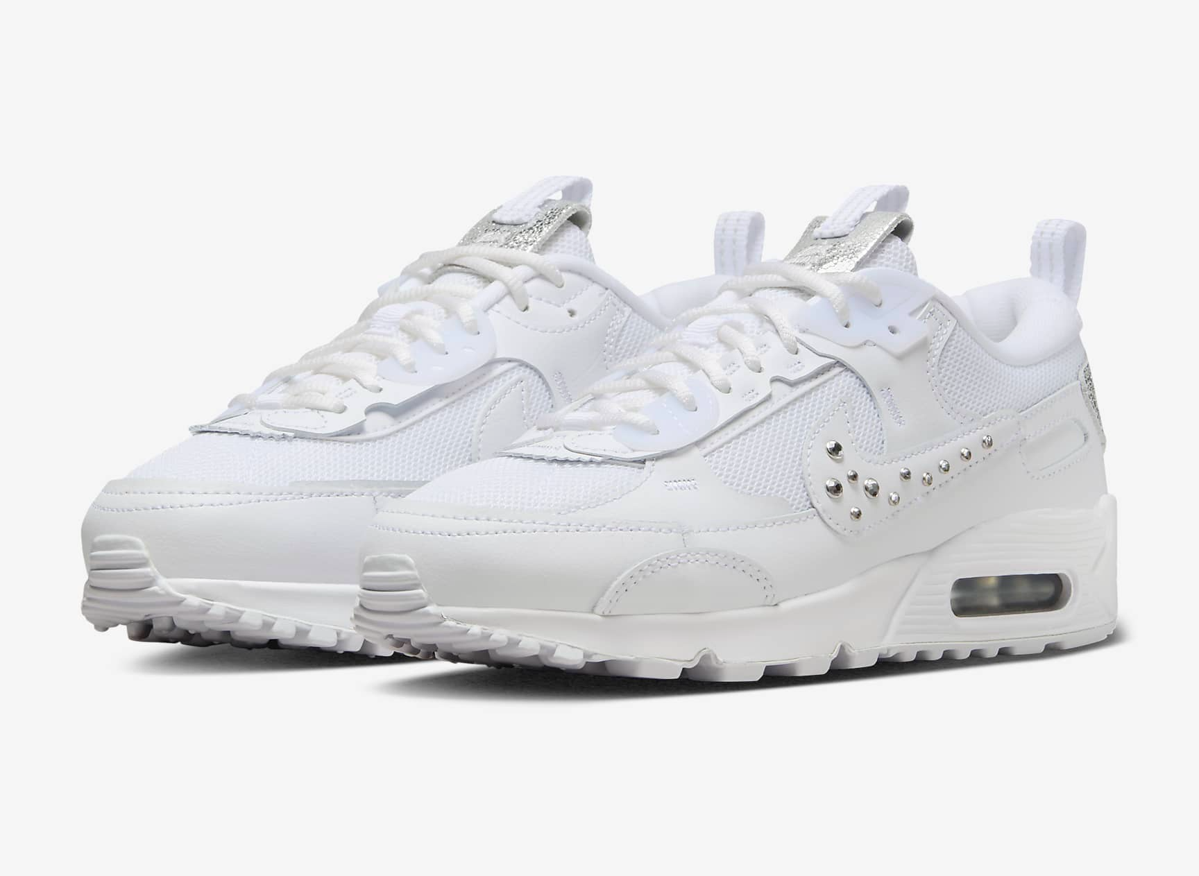 Giày Nike Air Max 90 Futura ‘Metallic Silver’ FQ8888-100 - Ảnh 4