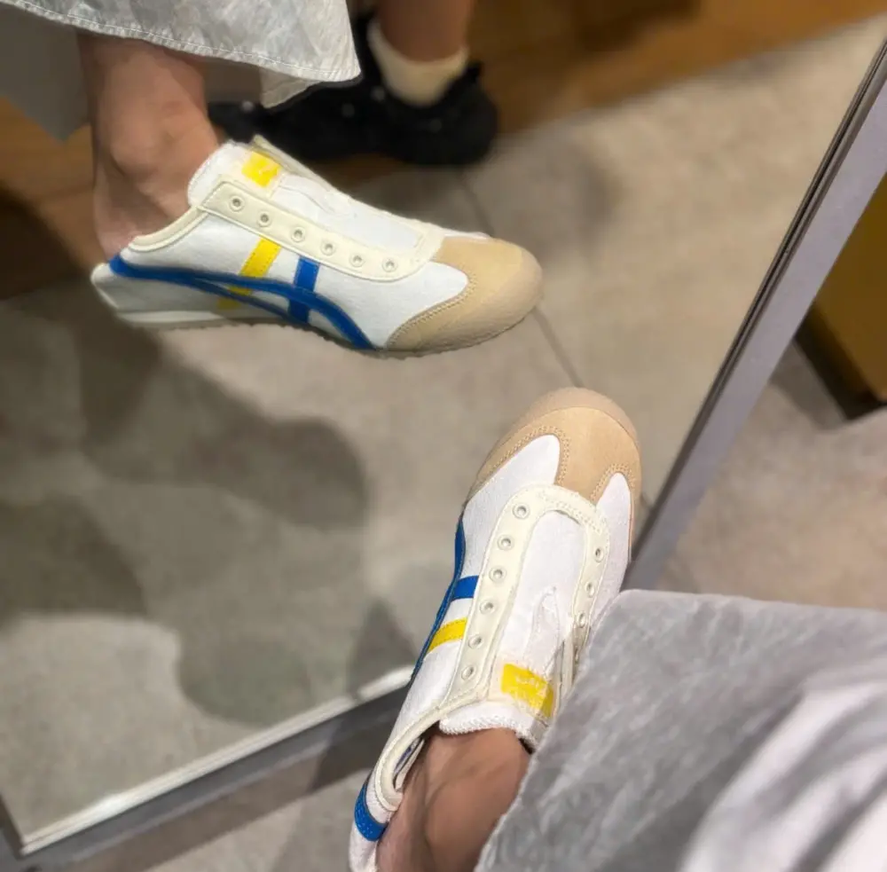 Giày Onitsuka Tiger Mexico 66 ‘White Blue Yellow’ 1183A360-127 - Ảnh 3
