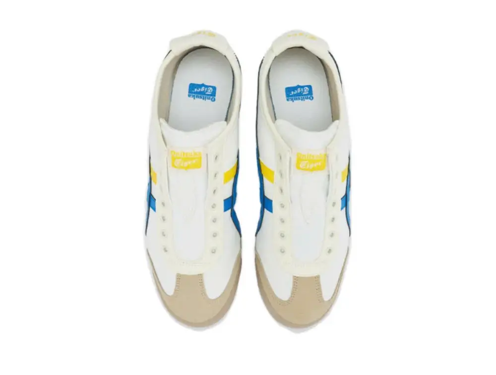 Giày Onitsuka Tiger Mexico 66 ‘White Blue Yellow’ 1183A360-127 - Ảnh 4