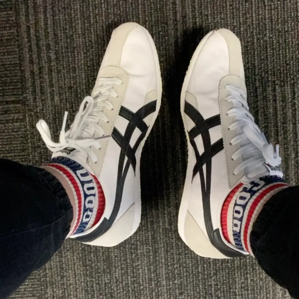 Alternative view of Giày Onitsuka Tiger Runspark ‘White Black’ D201L-100