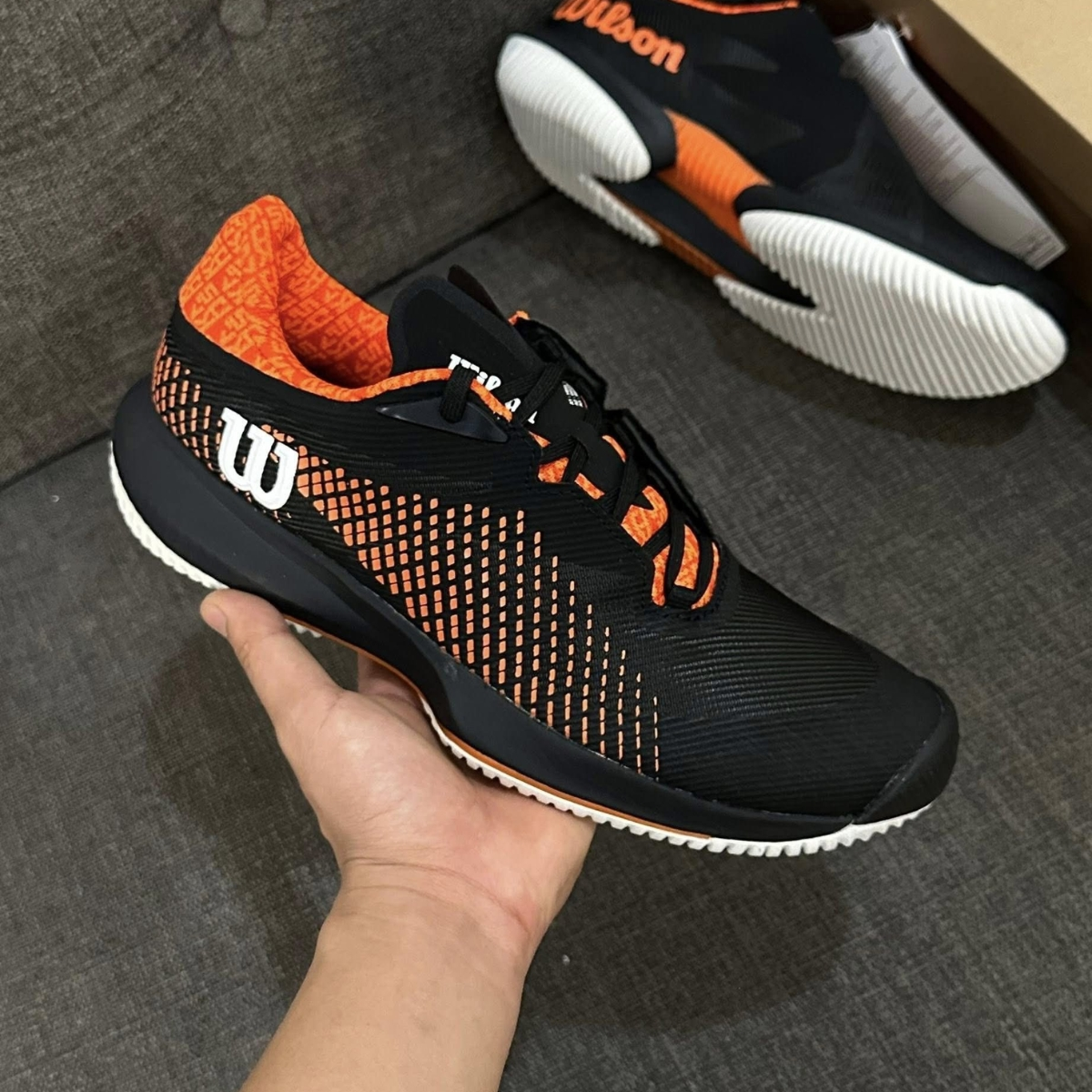 Giày Wilson Kaos Swift 1.5 ‘Black Orange’ WRS330980 - Ảnh 8