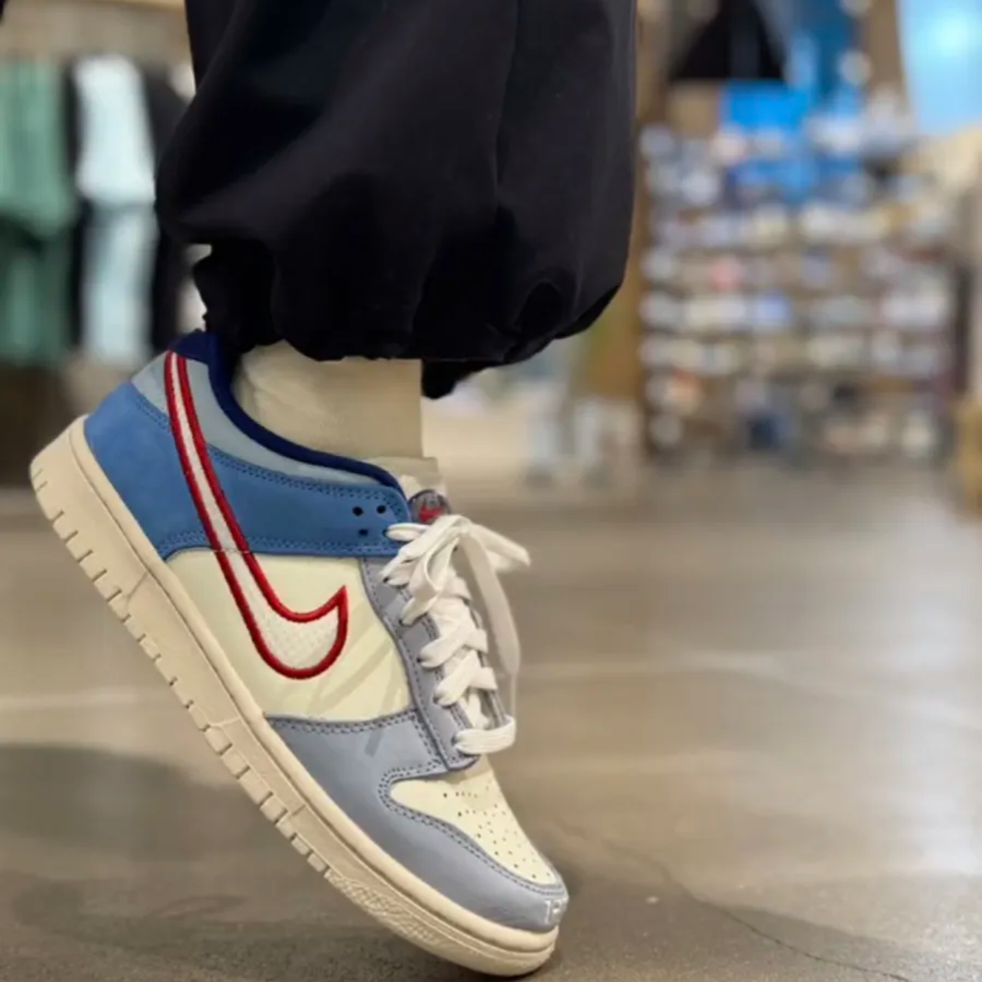 Giày Nike Dunk Low GS ‘Red Mesh’ HF5742-111 - Ảnh 3