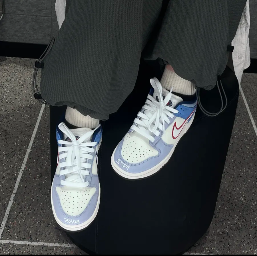 Giày Nike Dunk Low GS ‘Red Mesh’ HF5742-111 - Ảnh 4