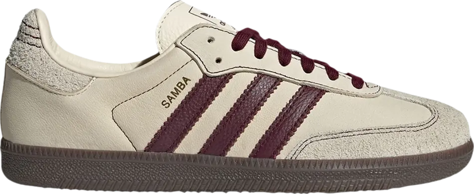 Giày Adidas Samba OG ‘Wonder White Maroon’ IG1987