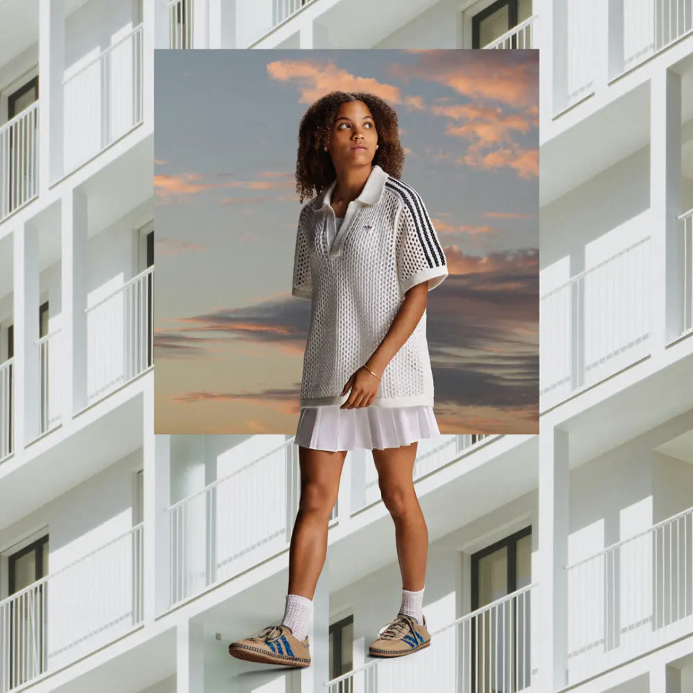 Giày Adidas Gazelle x CLOT ‘Linen Khaki Light Blue’ IH3641 - Ảnh 3