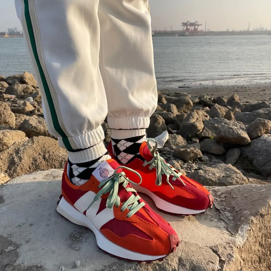 Giày New Balance 327 x Todd Snyder ‘Pomegranate’ MS327TSA - Ảnh 4