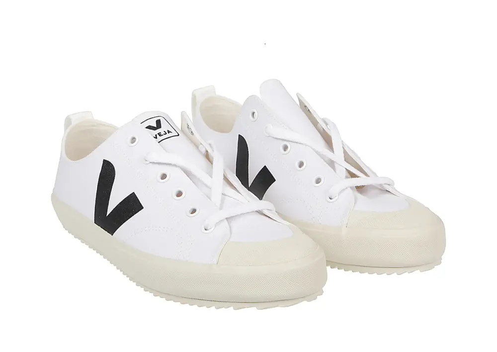 Giày Veja Nova Organic Cotton Sneakers ‘Black White’ NA011537 - Ảnh 4