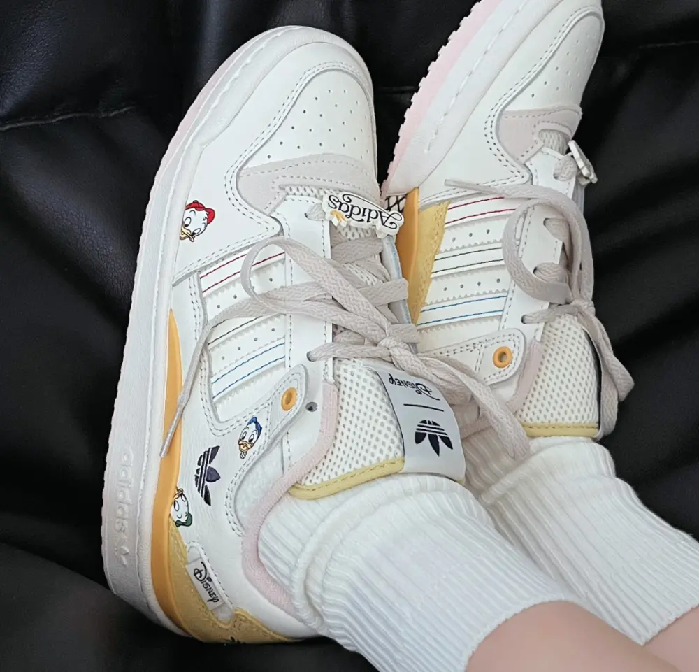 Giày Adidas Forum Low CL x Disney ‘White’ JR5457 - Ảnh 5