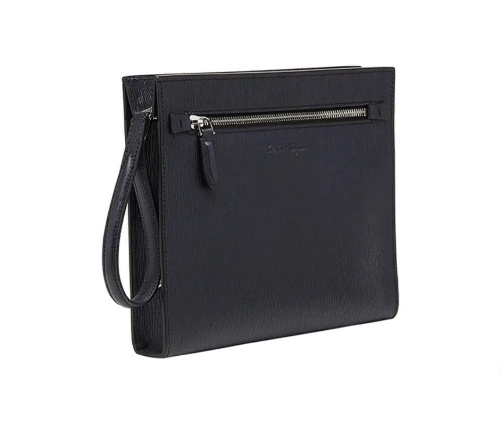Ví Ferragamo Embossed Logo ‘Black’ 240298-744730 - Ảnh 4