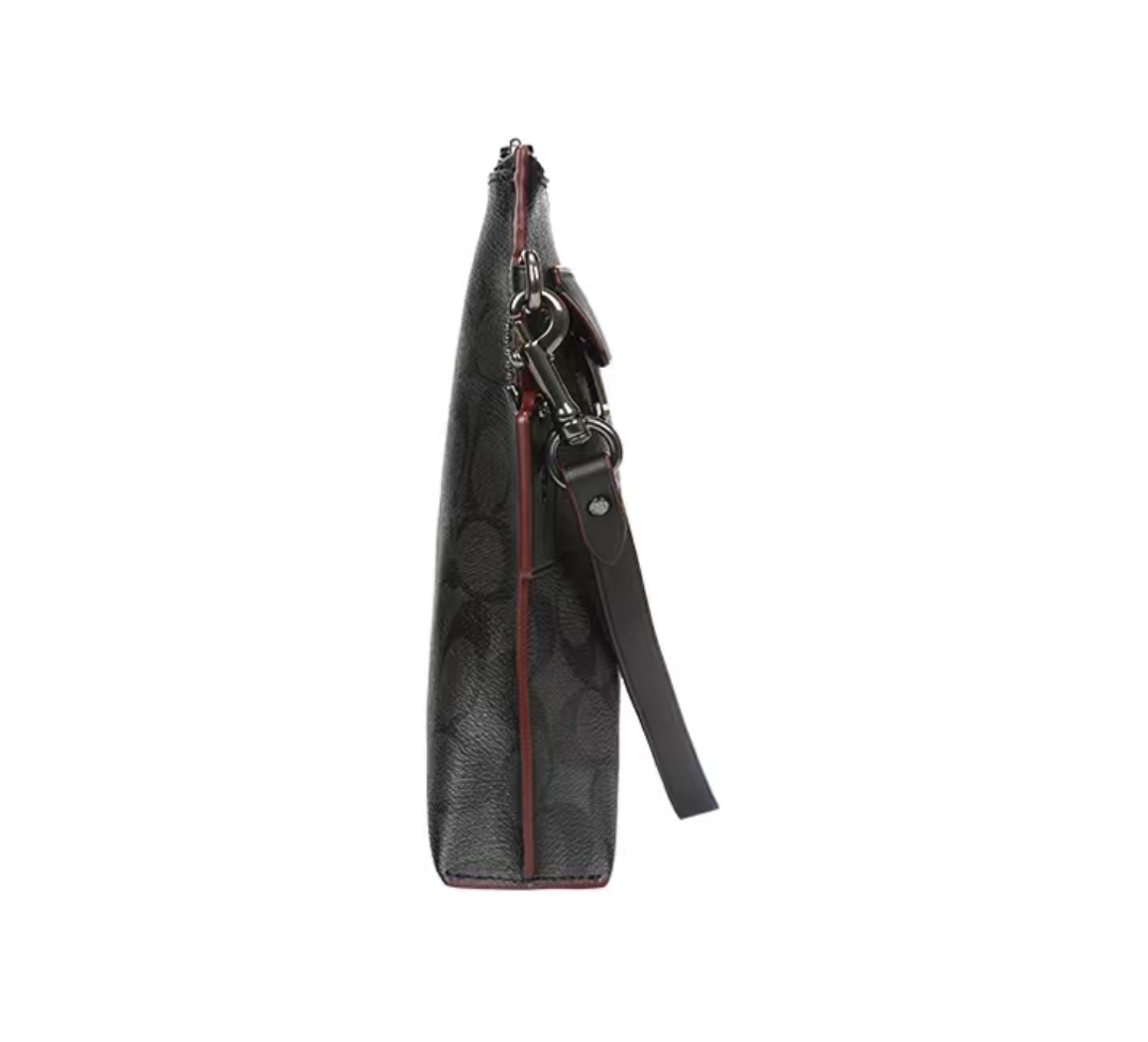 Túi Coach Pouch 29 Classic Logo ‘Black’ F39763-N3A - Ảnh 2