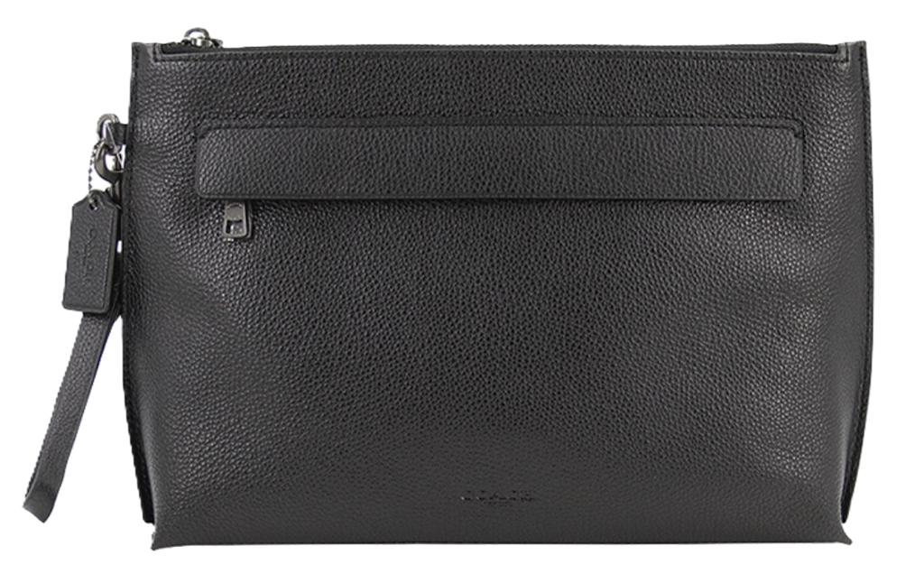 Túi Coach Pouch 29 Solid ‘Black’ 28614-BLK