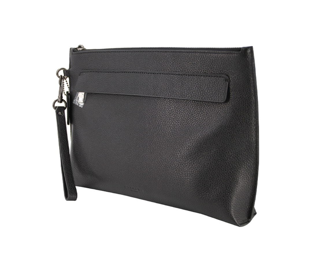 Túi Coach Pouch 29 Solid ‘Black’ 28614-BLK - Ảnh 4