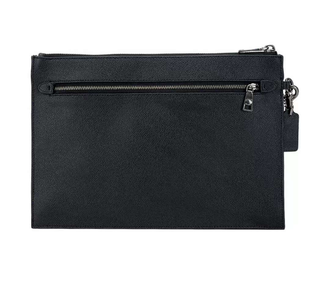 Túi Coach Pouch 30 Mega Letters ‘Black’ F68154-QBBK - Ảnh 2