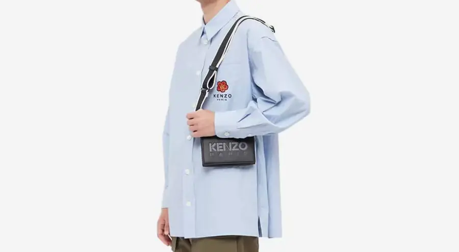 Alternative view of Túi Kenzo Logo Small Side Bag ‘Black’ FC65PM508L4599
