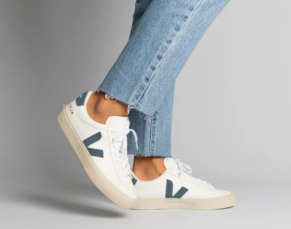 Giày Veja Campo Chromefree Lace-Up ‘White Blue’ CP0503121 - Ảnh 4