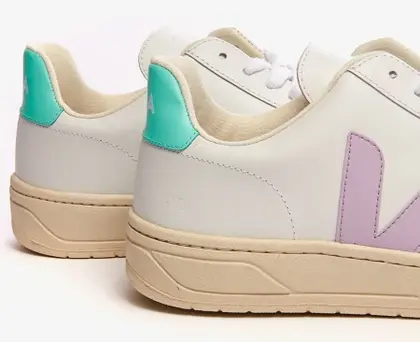 Alternative view of Giày Veja V-12 Leather Sneaker ‘White Mint’ XD022154-W