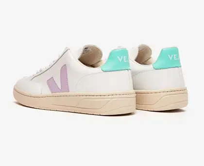 Giày Veja V-12 Leather Sneaker ‘White Mint’ XD022154-W - Ảnh 6