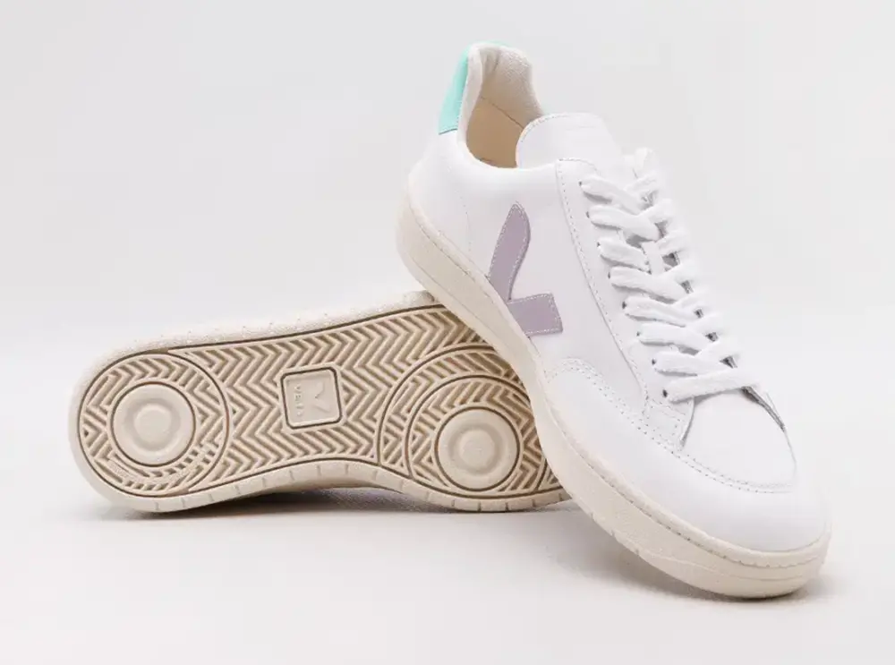 Giày Veja V-12 Leather Sneaker ‘White Mint’ XD022154-W - Ảnh 4
